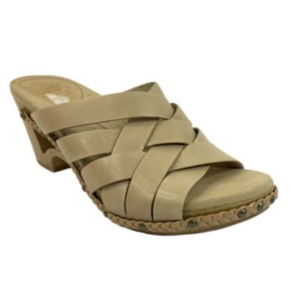 Dansko Leather Open-toe Block Heel Sandals 40